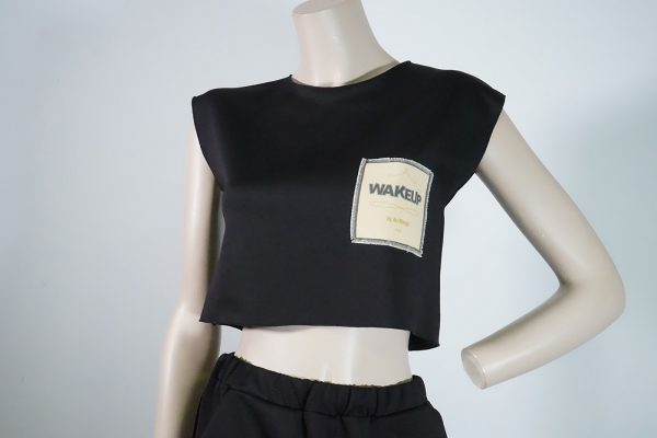 Crop top negro 1
